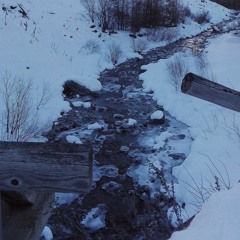 Trickling frozen stream - Saint Véran, Hautes-Alpes, France