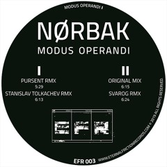 Nørbak - Modus Operandi Snippets - EFR003