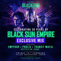 20 years of Black Sun Empire - Blackout London 15/02 Village Underground - Exclusive Mix 2019