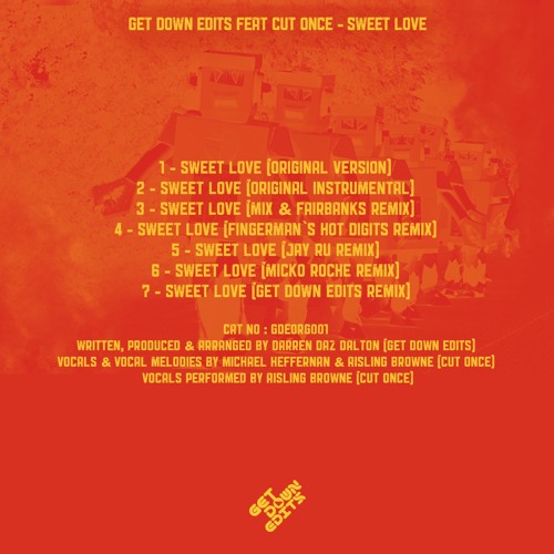 Get Down Edits Feat Cut Once - Sweet Love (Fingerman's Hot Digits Remix) Preview