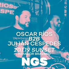 Oscar Ríos B2B Julián Cespedes Live Set @Parador Bravard Sunset w/Mariano Mellino & Hosh [20-01-19]
