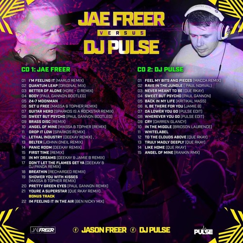 NEW !!! JAE FREER cd 1 (Jae Freer Vs Dj Pulse 2019)