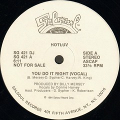 Hotluv - you do it right ( mikeandtess edit 4 mix)