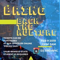 SUNY OSWEGO ASO "BRING BACK THE KULTURE" OFFICIAL PROMO MIX