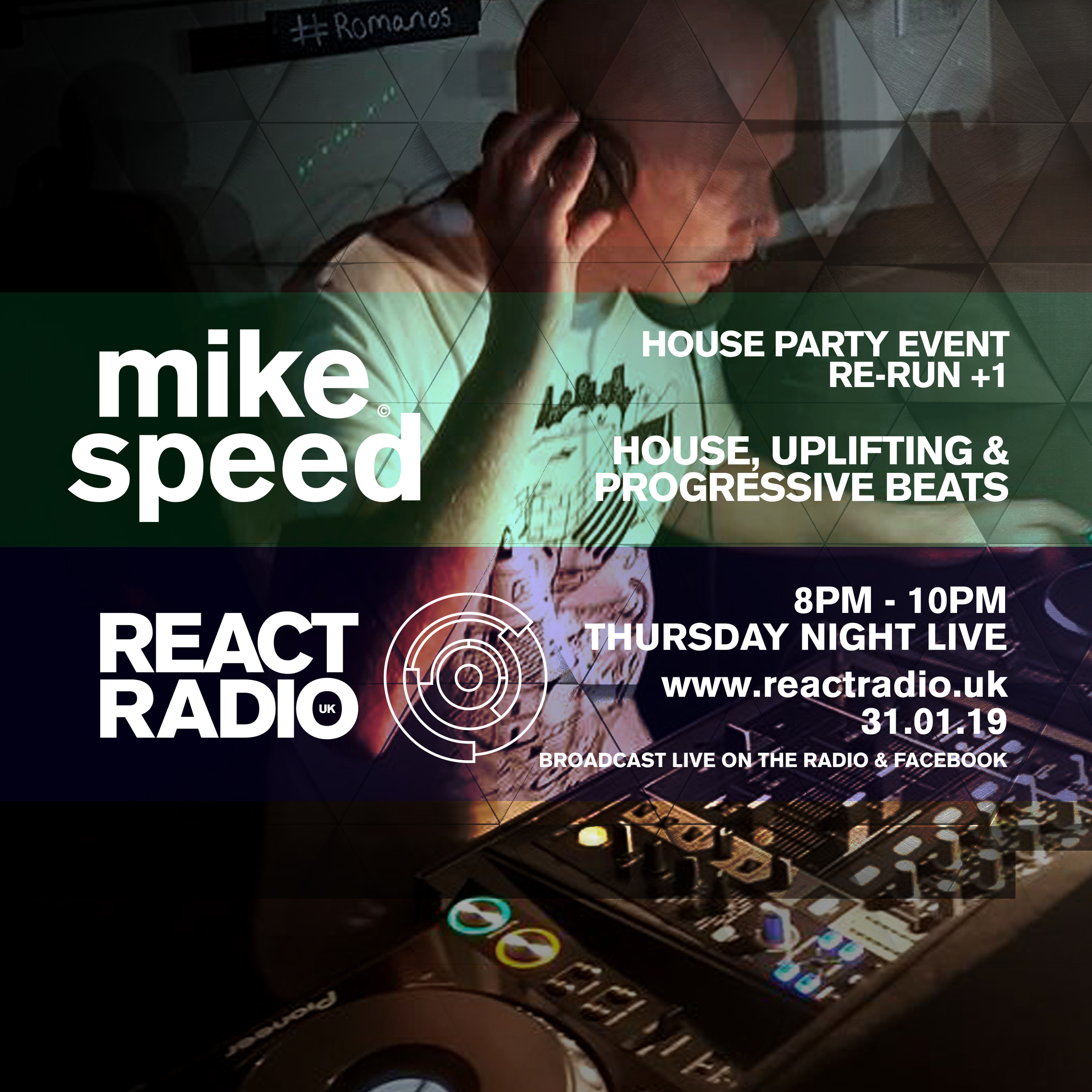 Mike Speed | React Radio UK Show | www.reactradio.uk | Underground & Oldskool Beats