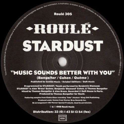 Stream Stardust Music Sounds Better With You (Sparki Dee Remix) by