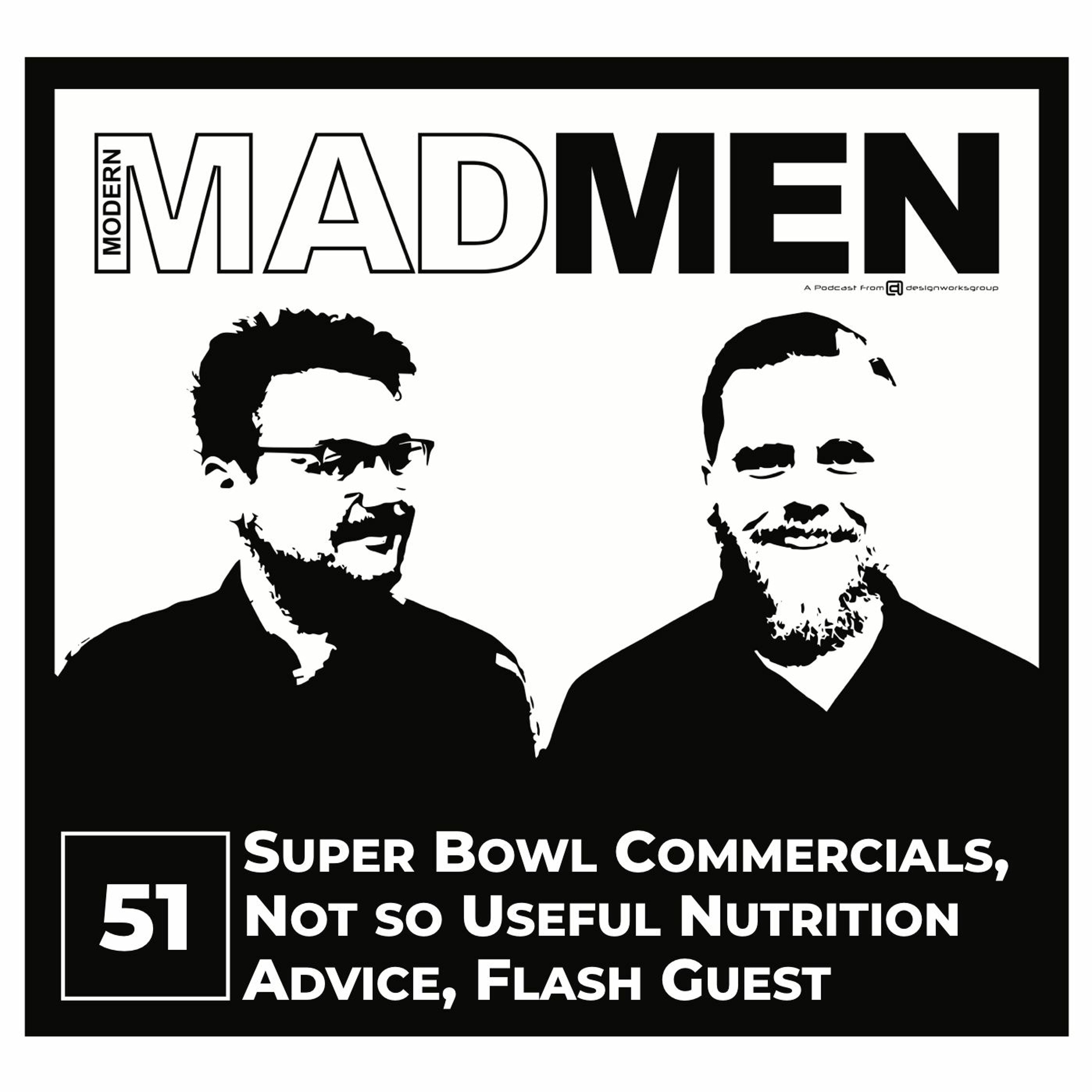 MMM 51: Super Bowl Commercials, Not so Useful Nutrition Advice, Flash Guest episode artwork