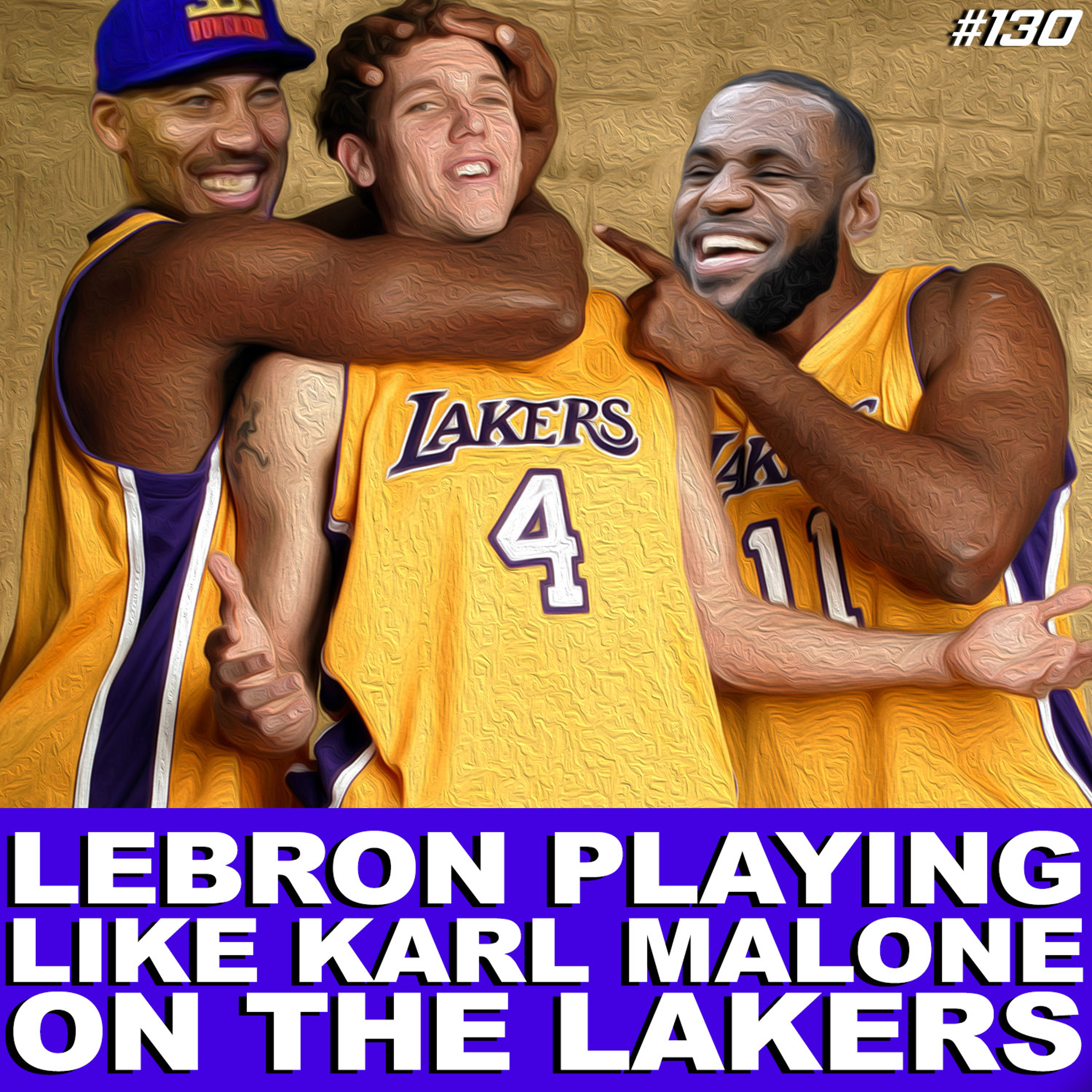 #HoopsNBrews 130: Lebron Playing Like Karl Malone on the Lakers / #KingWatch episode artwork