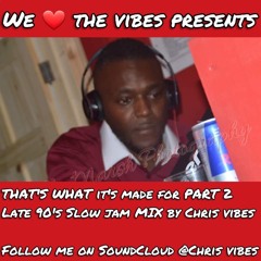 THATS WHAT ITS MADE FOR  part 2 (late 90's mix by chris vibes)