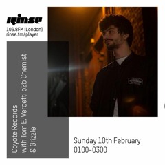 Guest Mix for Coyote Records – Rinse FM 10/2/19