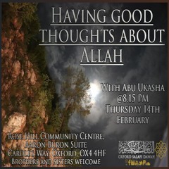 Having good thoughts about Allah - Abu Ukkashah