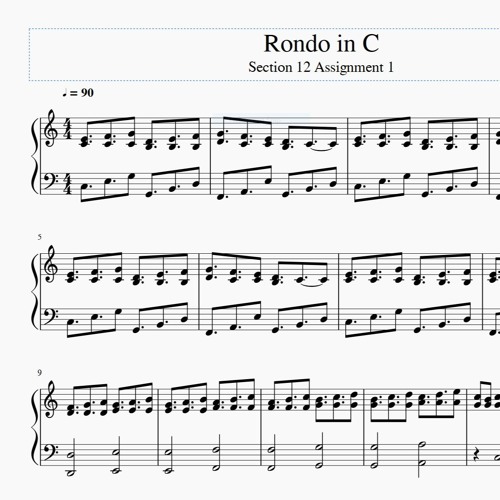 Rondo In C