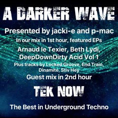 #209 A Darker Wave 16-02-2019, (guest mix 2nd hr Tek Now, EP's 1st hr Arnaud le Texier, Beth Lydi)