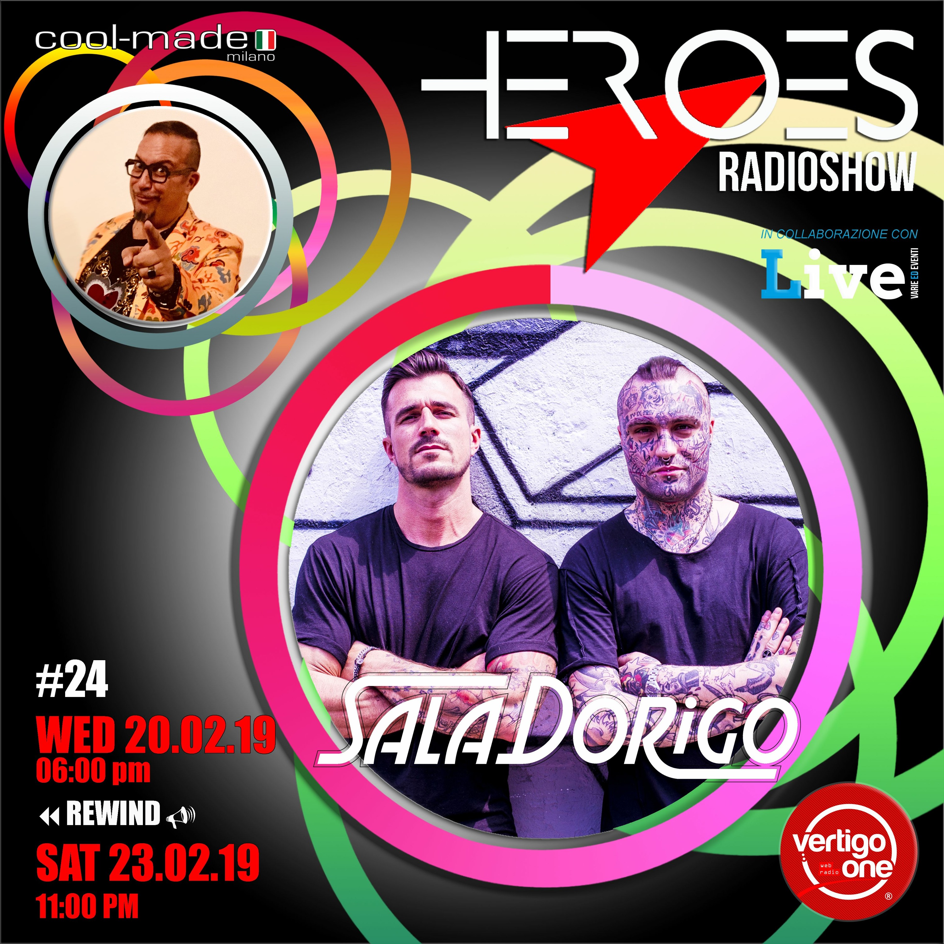 #24/2018-19> HEROES RadioShow - Special Guest SALA DORIGO episode artwork