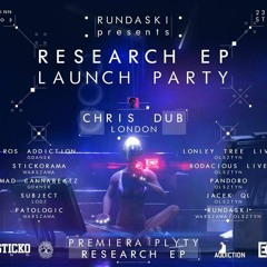 Rundaski Presents Research EP Launch Party Stickorama Promo Mix 2019