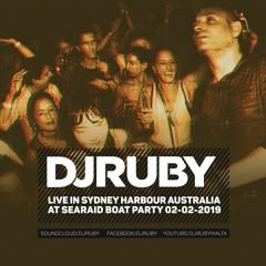 DJ Ruby Live at Sydney Harbour Australia, Sea Raid Boat Party, 02-02-19