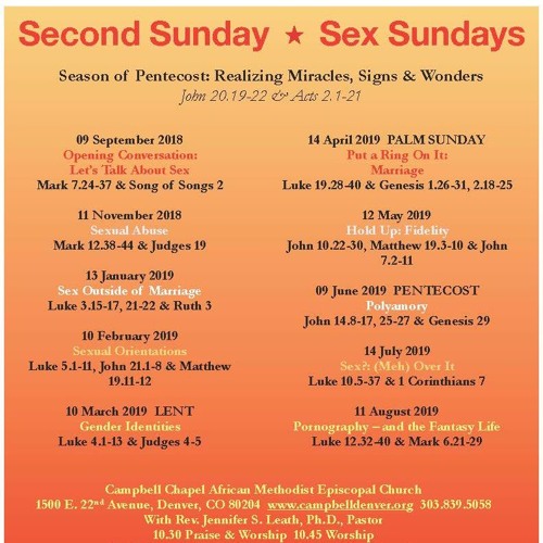 011319. Sex Sundays. Sex Outside Of Marriage (Water, Grain & Fire)
