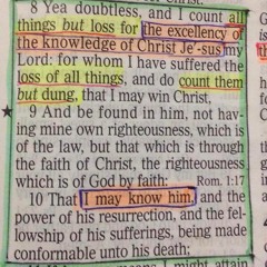 Conocerte Cristo (Knowing you Jesus)
