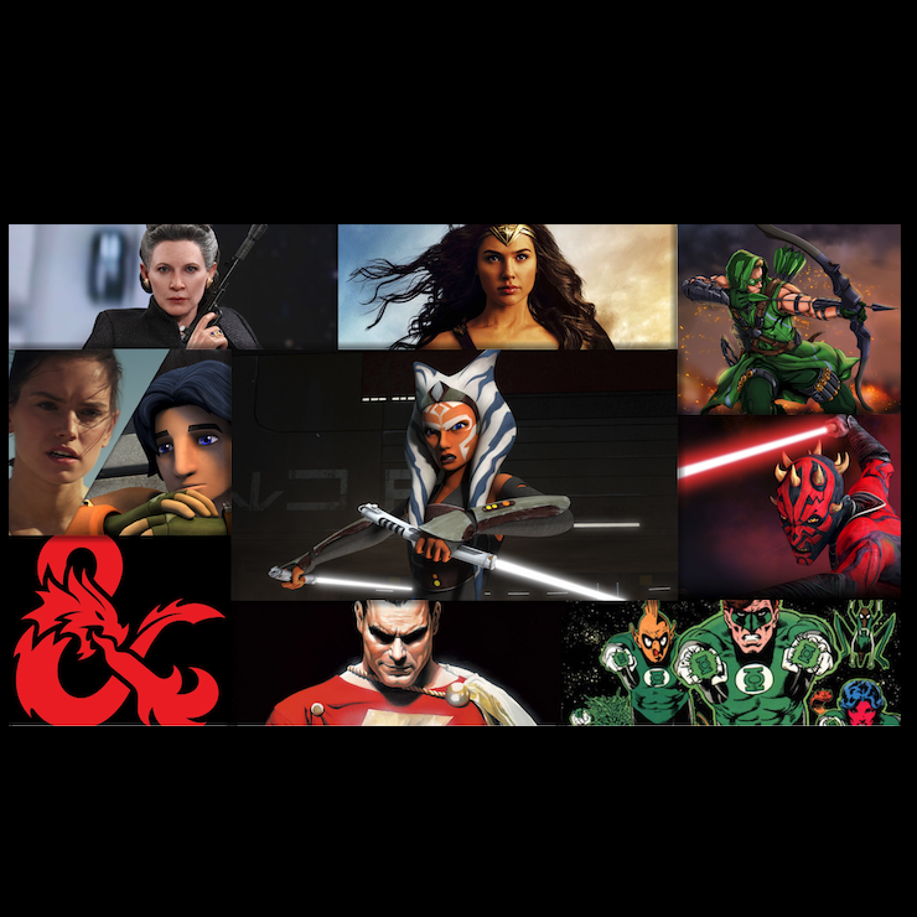 The BizzleCast 210: “Critical Crossover” PART 2: DC vs Star Wars in the D&D universe! Ft. Matty G episode artwork