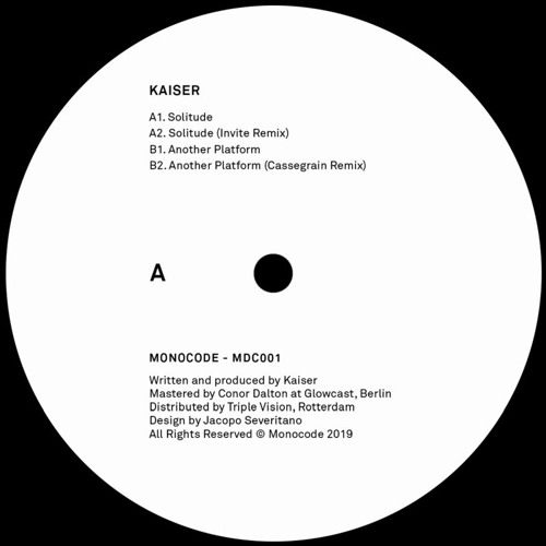 Kaiser - Solitude (Invite Remix) [MDC001 | A2 | Premiere]