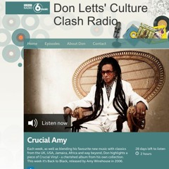 Don Letts - Culture Clash - BBC Radio 6 -  Plays "Dread And Buried"