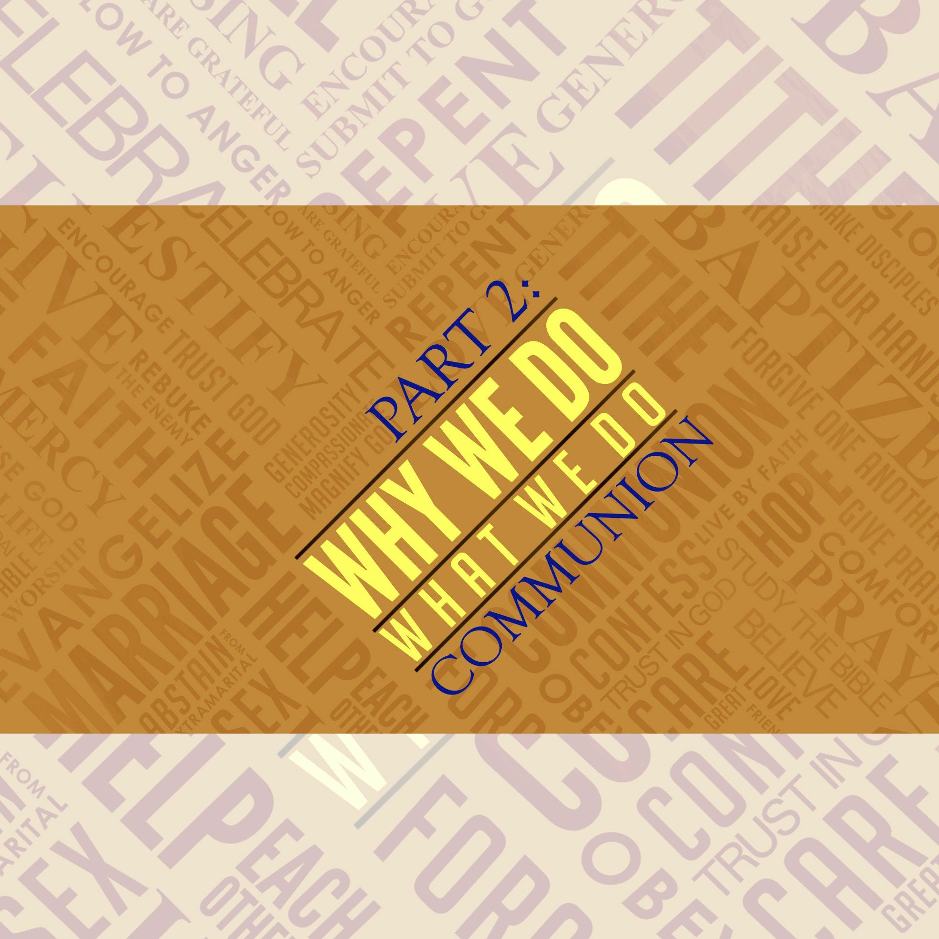 Why We Do, Part 2: Communion, 2.24.19 episode artwork