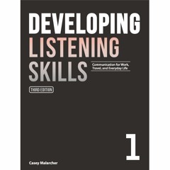 Developing Listening Skills 3rd edition 1
