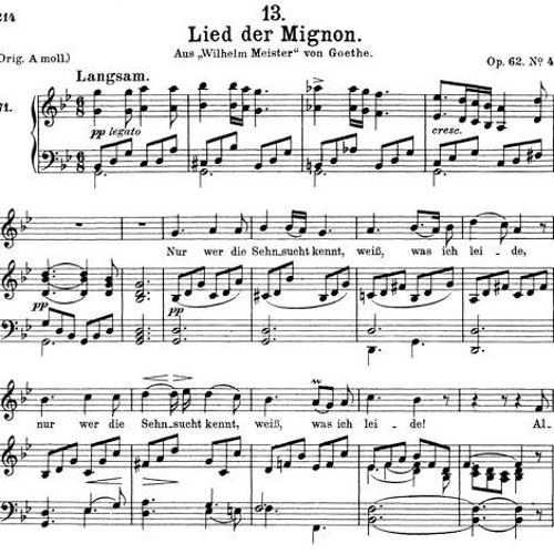 Stream Lied der Mignon, Schubert by Fanny Crouet | Listen online for free  on SoundCloud