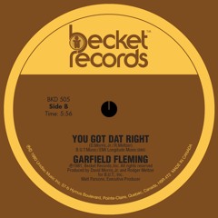Garfield Fleming - You Got Dat Right
