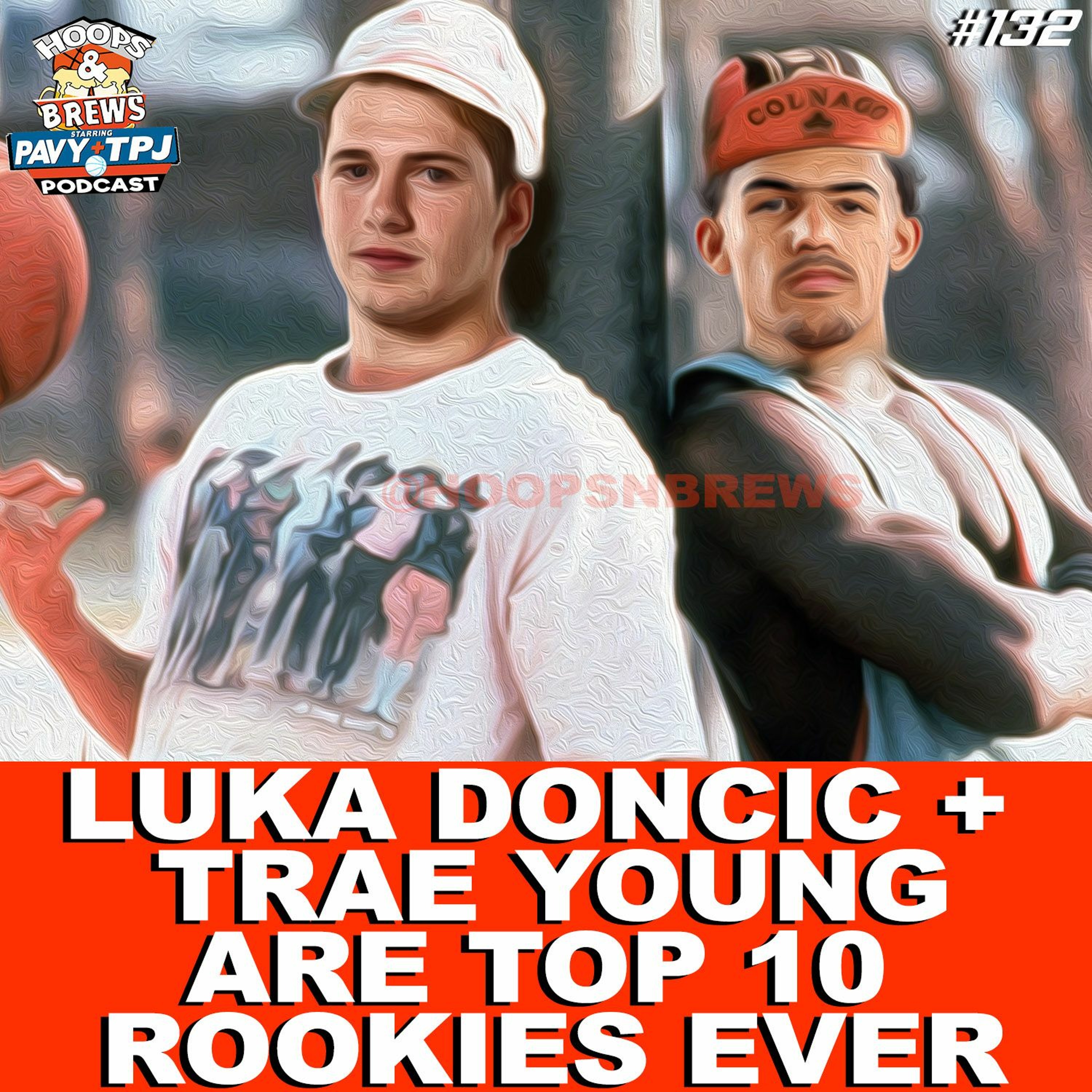 #HoopsNBrews Ep 132: Luka Doncic + Trae Young Are Top 10 Rookies Ever (feat. @BarbersChairNet)