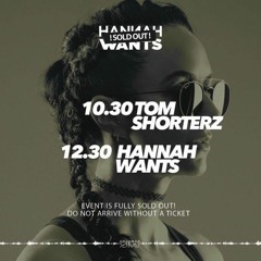 Tom Shorterz (LIVE) @ Cosmic Ball Room (Hannah Wants UK TOUR) - WARM UP SET 2019