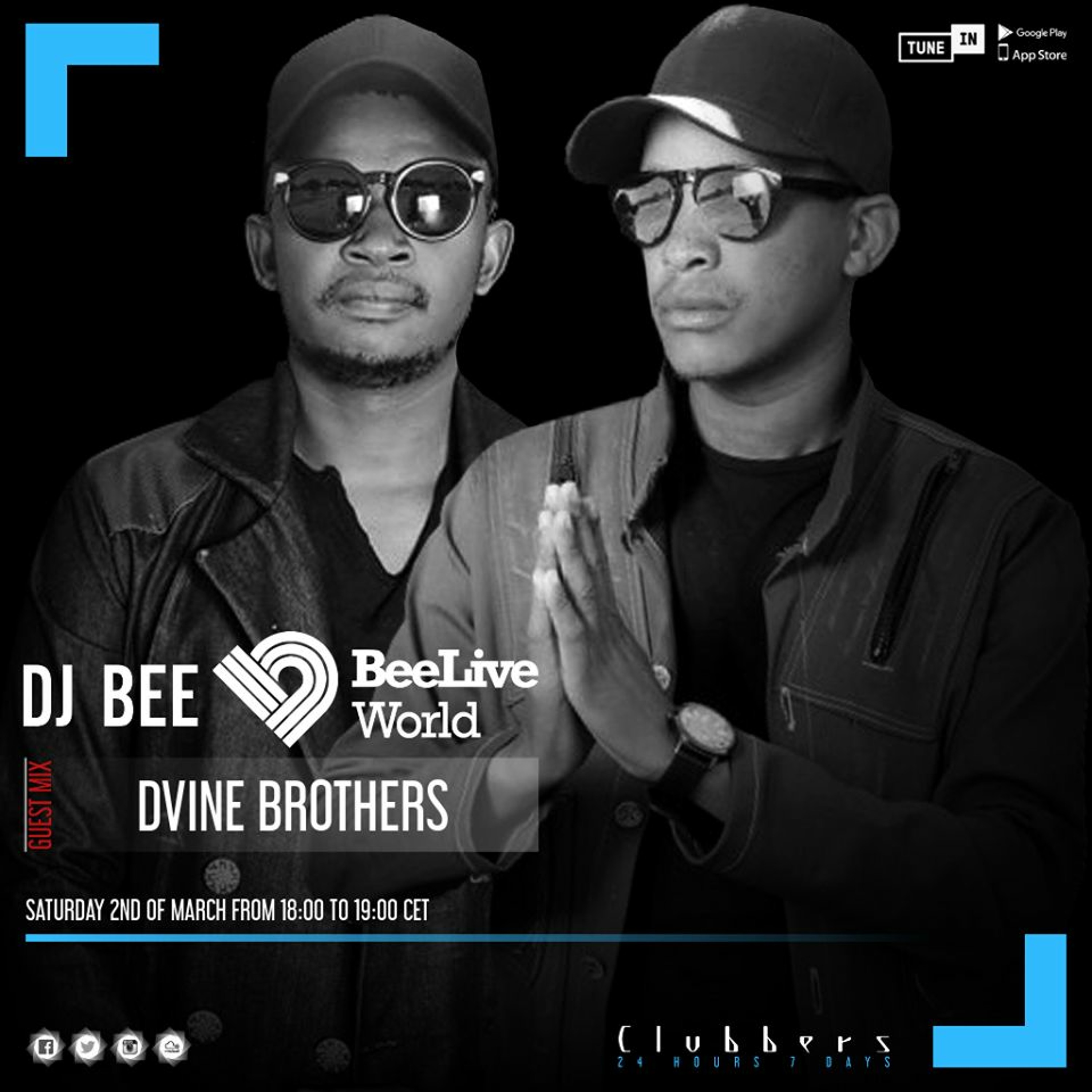 Podcast 351 Beeliveworld by Dj Bee  02.03.19 Side B Dvine Brothers Guest Mix (Pretoria) episode artwork