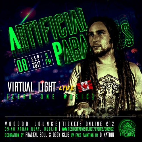 Virtual Light LIVE - Psy Gaff #08 Artificial Paradises @ Dublin 08/09/2017