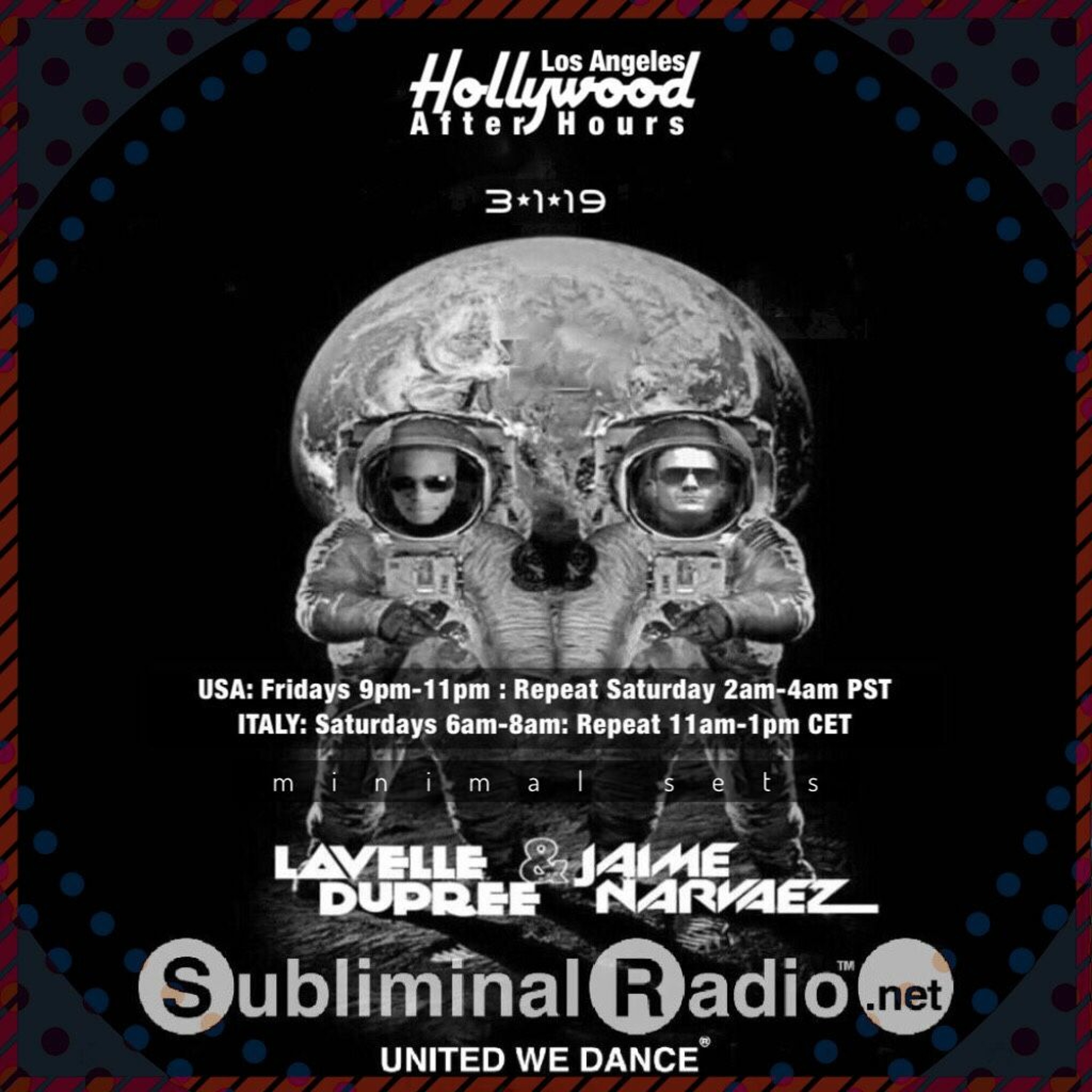 Lavelle Dupree and Jaime Narvaez | HAH on Subliminal Radio | Show 0043 | 1 March 2019 episode artwork