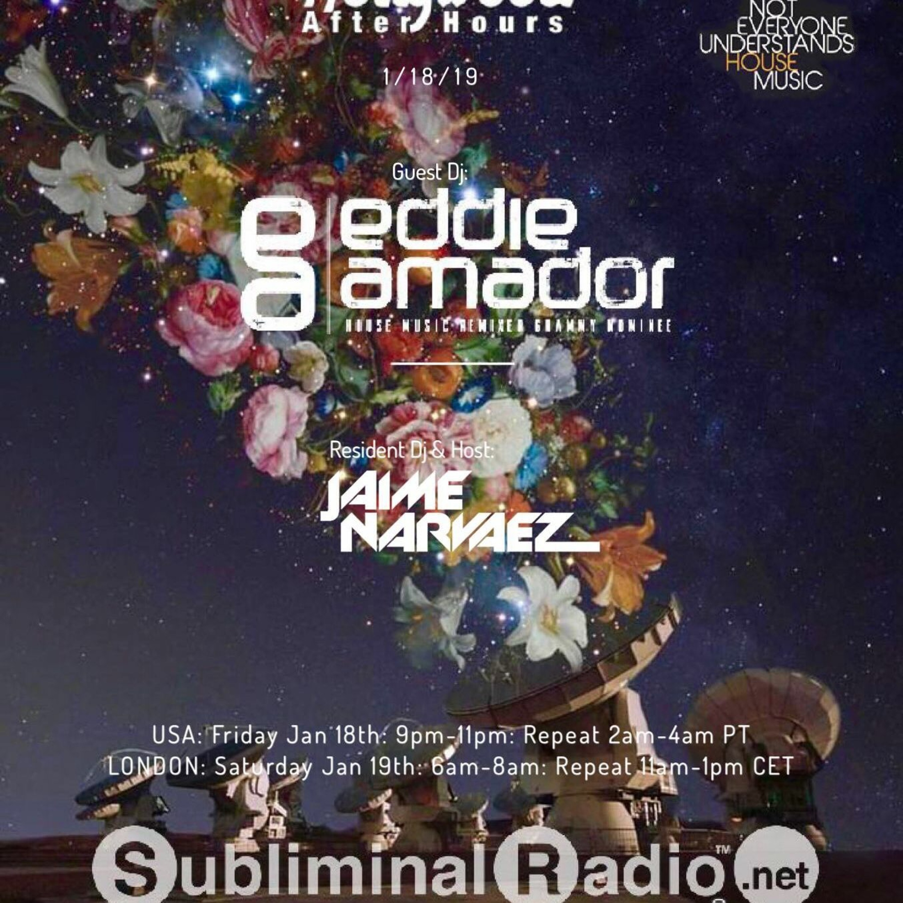 Eddie Amador and Jaime Narvaez | HAH on Subliminal Radio | Show 0039 | 18 January 2019 episode artwork