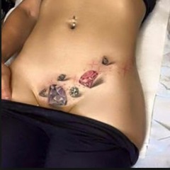 tattoo above her vagina (rough)