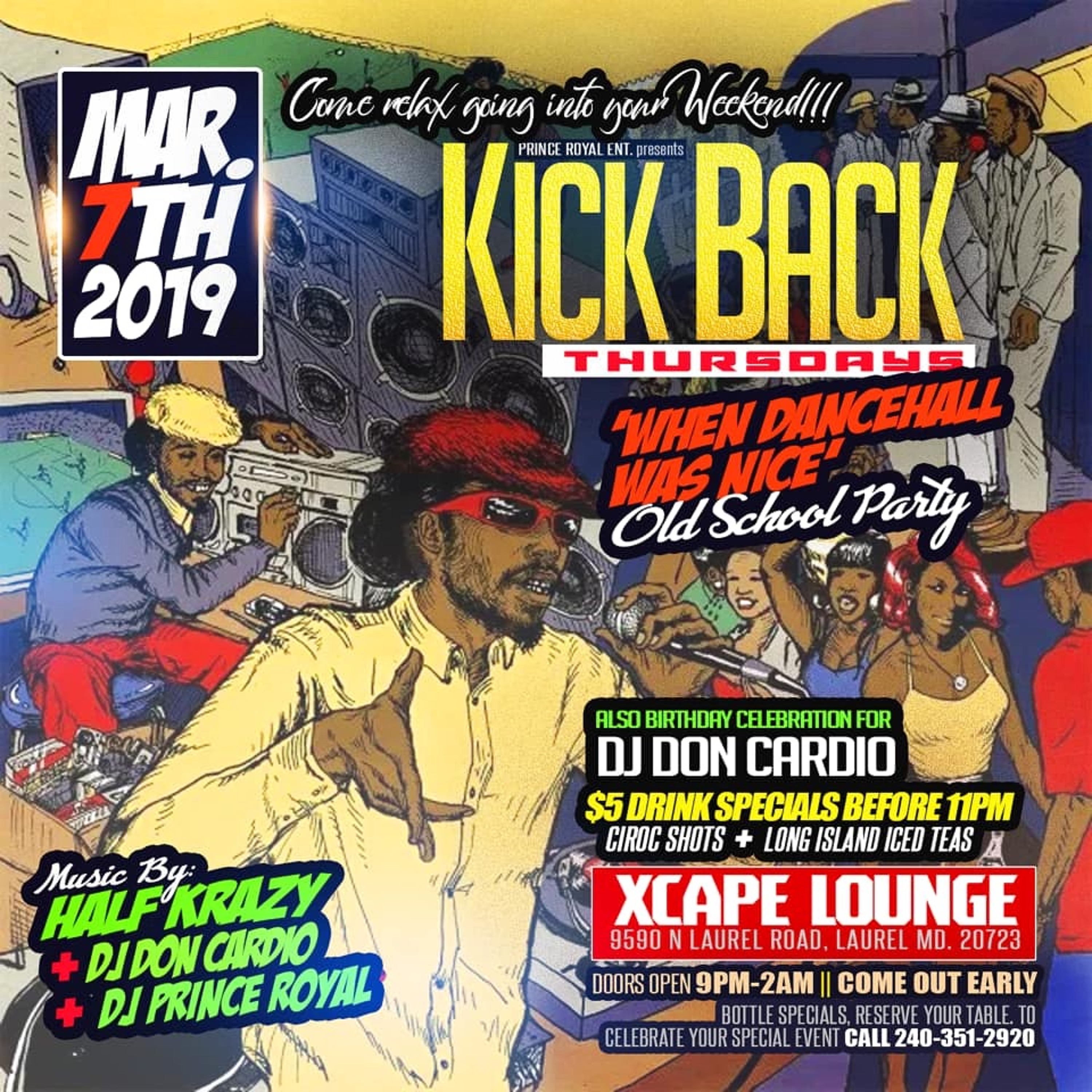 HALF KRAZY 3/7/19 SPECIAL GUEST @ KICKBACK THURSDAY OLD SCHOOL EDITION  (MD) episode artwork