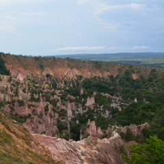 Thunderstorm Fading over the Pink Canyon, Leconi, Gabon