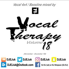 DJ EJ - Vocal Therapy Volume 18 (November '09 - December '09)