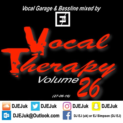DJ EJ - Vocal Therapy Volume 26 (Mixed 27-06-16)
