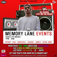 Davda & M.A.C Live @ Memory Lane (Dancehall+Reggae)