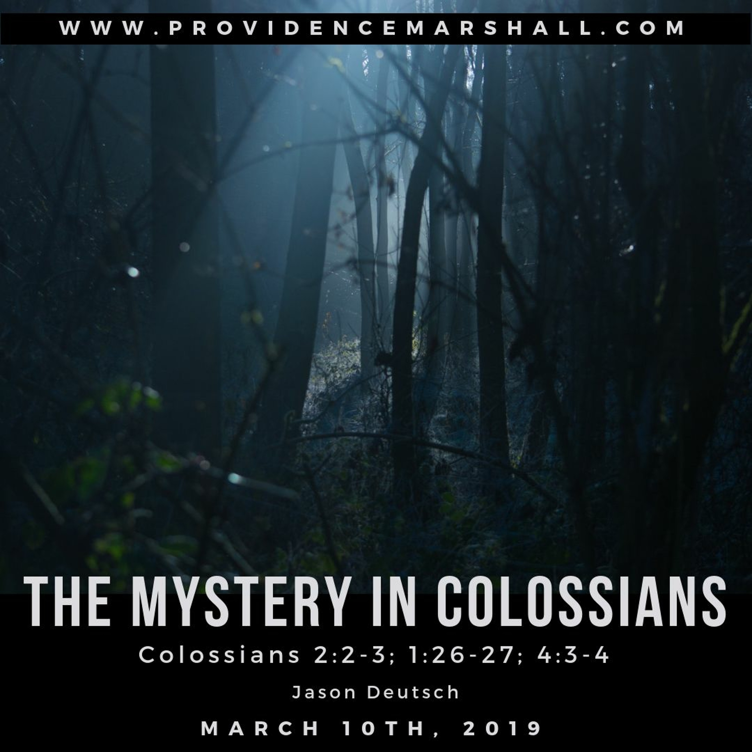 Colossians 1:26-27; 2:2-3; 4:3-4 | The Mystery In Colossians episode artwork