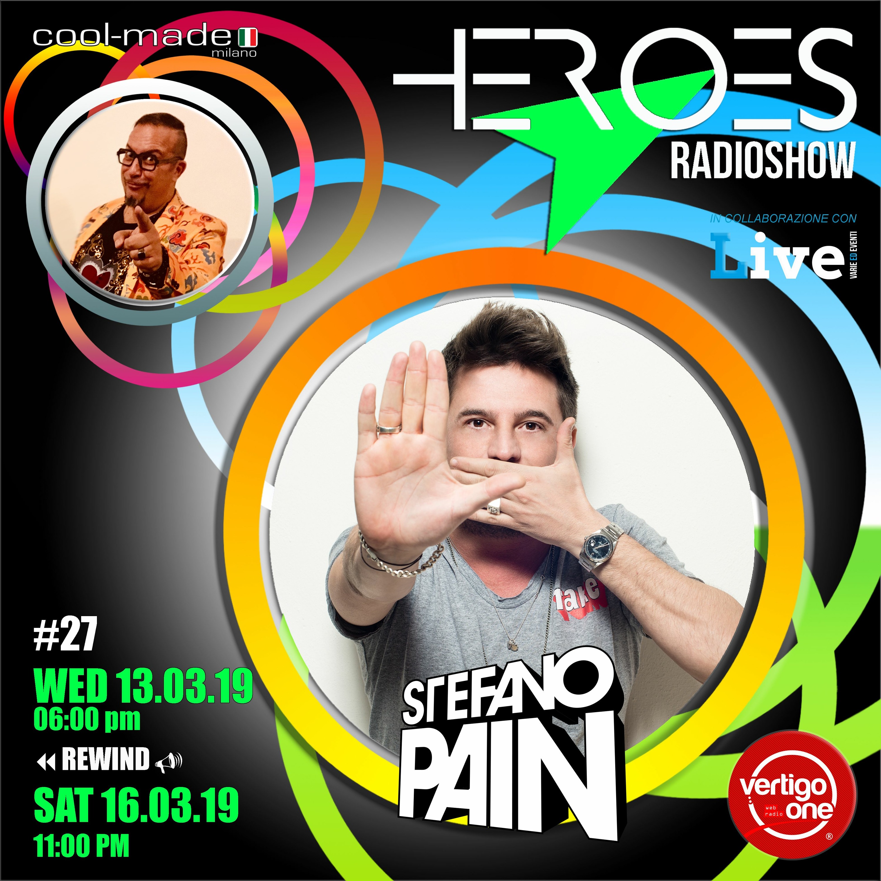 #27/2018-19> HEROES RadioShow - Special Guest STEFANO PAIN episode artwork