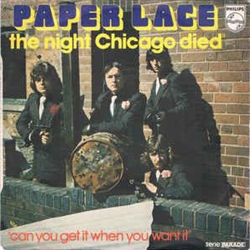 Stream Paper Lace Chris Morris 2015 The Night Chicago Died by Bri Daveo |  Listen online for free on SoundCloud