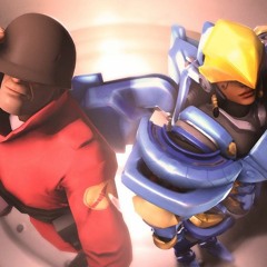 SOLDIER VS PHARAH RAP BATTLE   RUSTAGE Ft Shwabadi   (Overwatch Vs TF2)