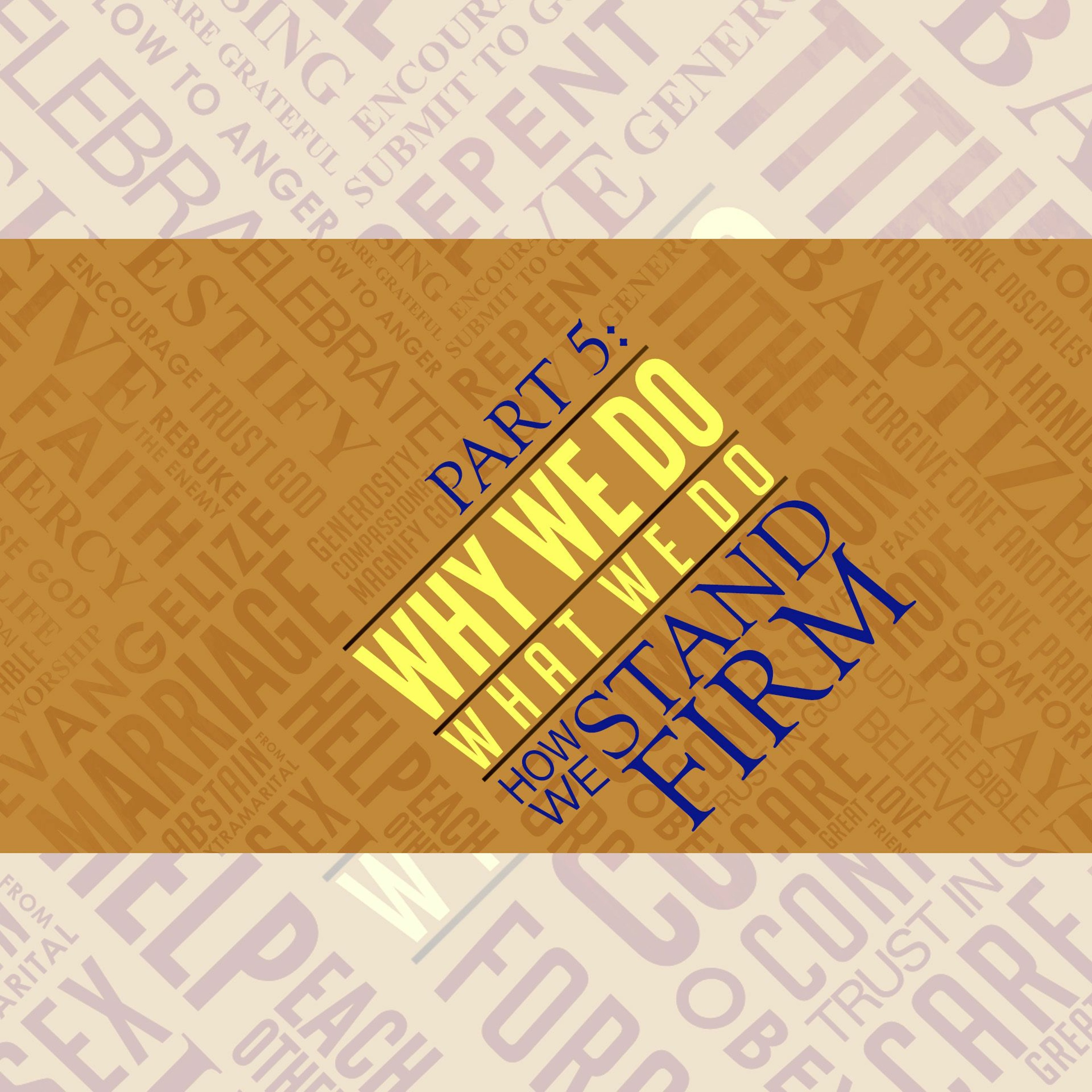 Why We Do, Part 5: How We Stand Firm, 3-17-19 episode artwork