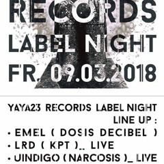 Uindigo @ Yaya23 Label Night 09-03-2018 Berlin (extract)