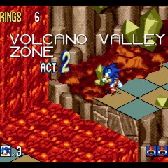 Sonic 3D Blast (Genesis/Mega Drive) - Volcano Valley Zone Act 2 (Remix) (BETA)