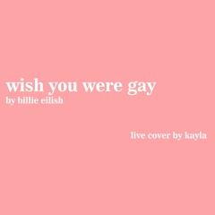 wish you were gay by billie eilish (live cover)