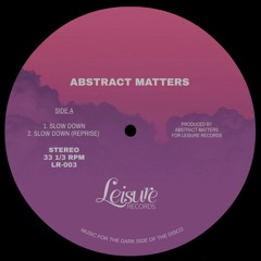Abstract Matters - Slow Down 12"